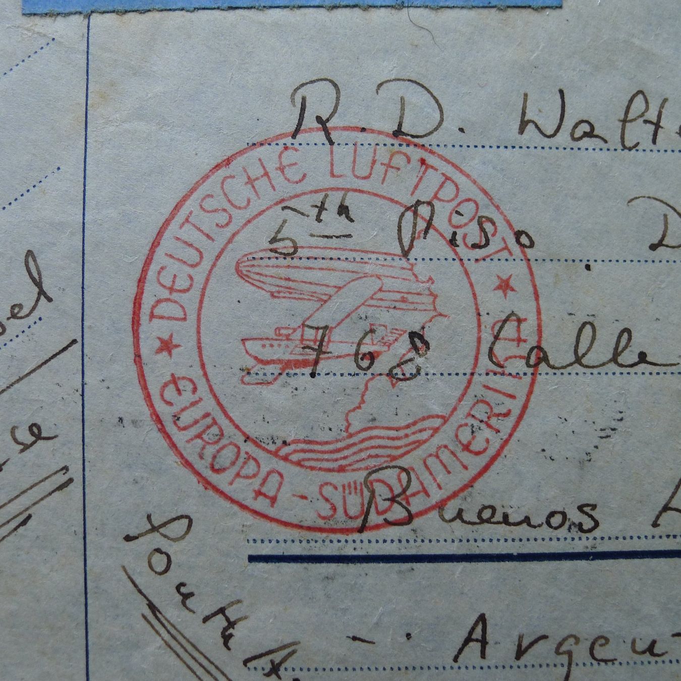Tutti i francobolli: 1934, 10. Südamerikafahrt, Zeppelin Flug BASEL - ARGENTINIEN – Usato da Ebikon venduto da SilvioFreund 1