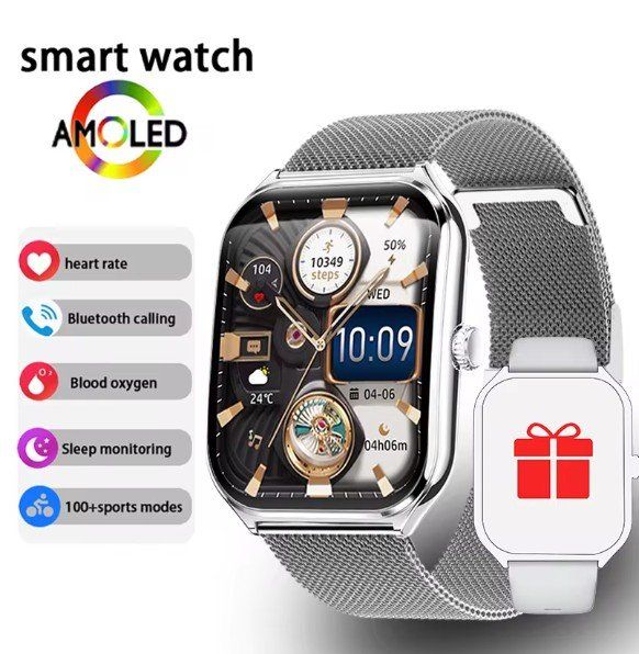 Smartwatch: Ultra dünne Oled Smartwatch – Neu (gemäss Beschreibung) aus Zürich von Zakfu