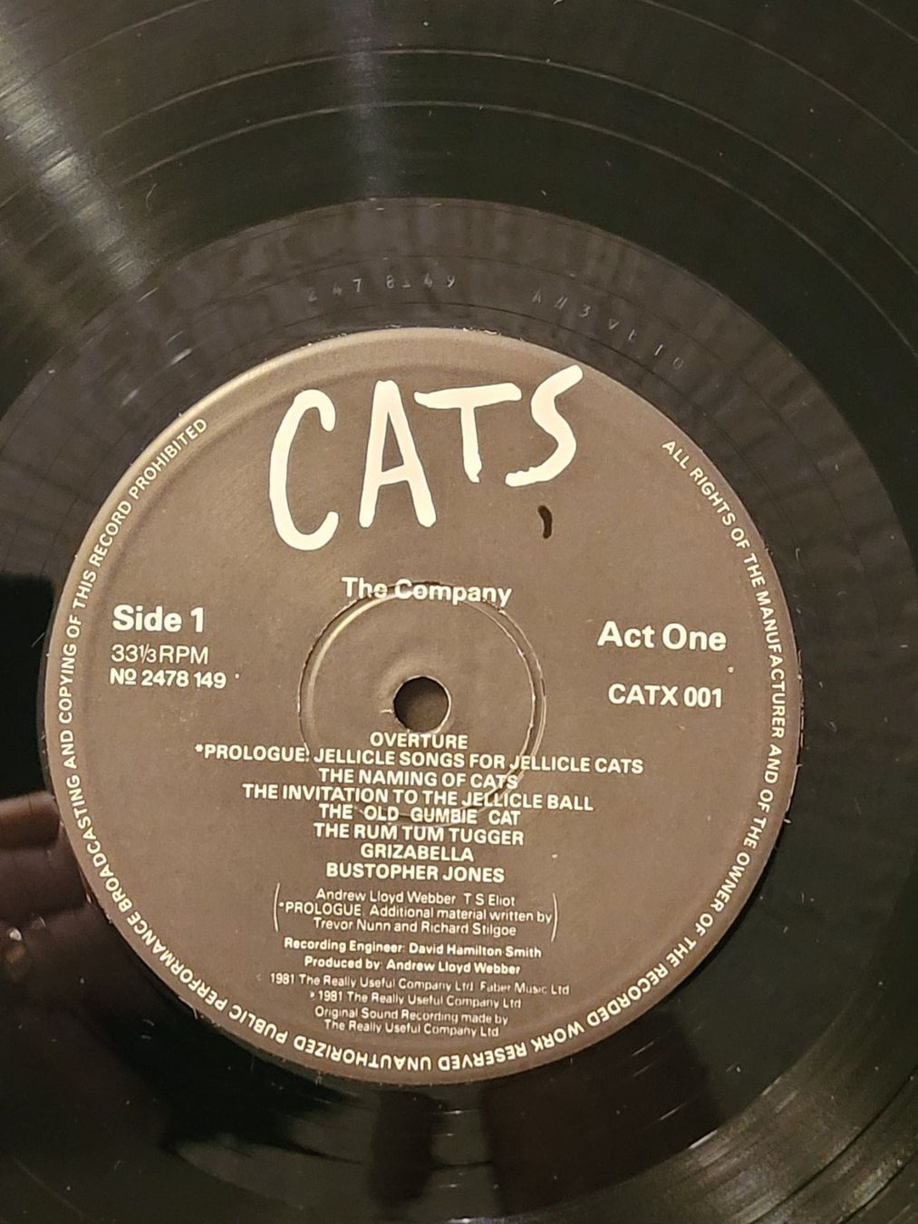 Schallplatten: Vinyle Cats - La comédie musicale – Gebraucht aus la Chaux-de-Fonds von Lampe 3