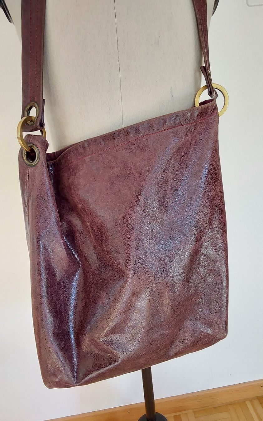 Borse: Ledertasche Battaglia bordeaux – Usato da Köniz venduto da scopello12 1