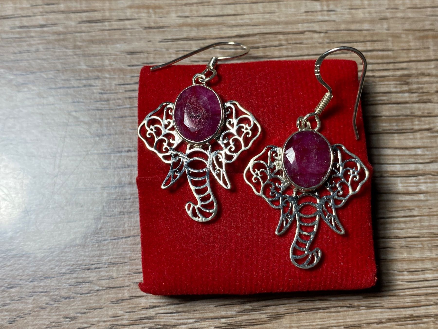 Orecchini pendenti & Orecchini a lobo: Boho Elefant Ohrringe 925 Silber mit natürlichem Rubin – Nuovo e nell'imballaggio originale da Laax venduto da Kiki_Kingdom3 6