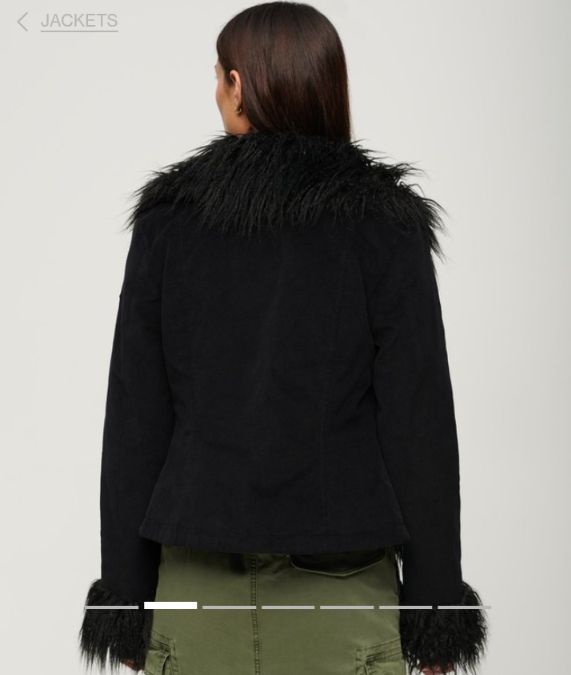 Superdry Giacche: Superdry Cropped Afghan Jacke, Gr. 40 – Usato da Aarau Rohr venduto da Maneki-neko 2