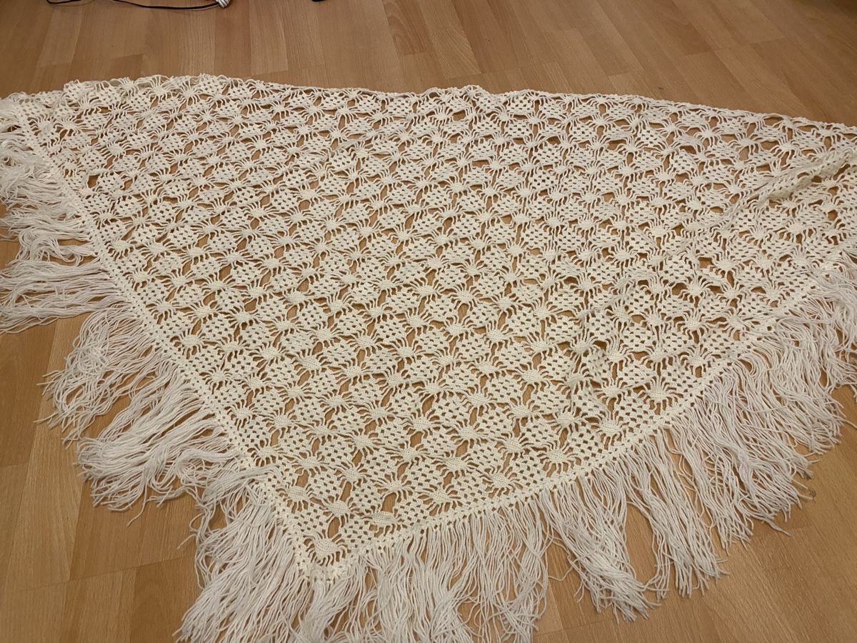 Tessuti: Handgemachtes Stolla weiss, Vintage, Boho Style – Nuovo (secondo la descrizione) da Buchrain venduto da Sisi83 3