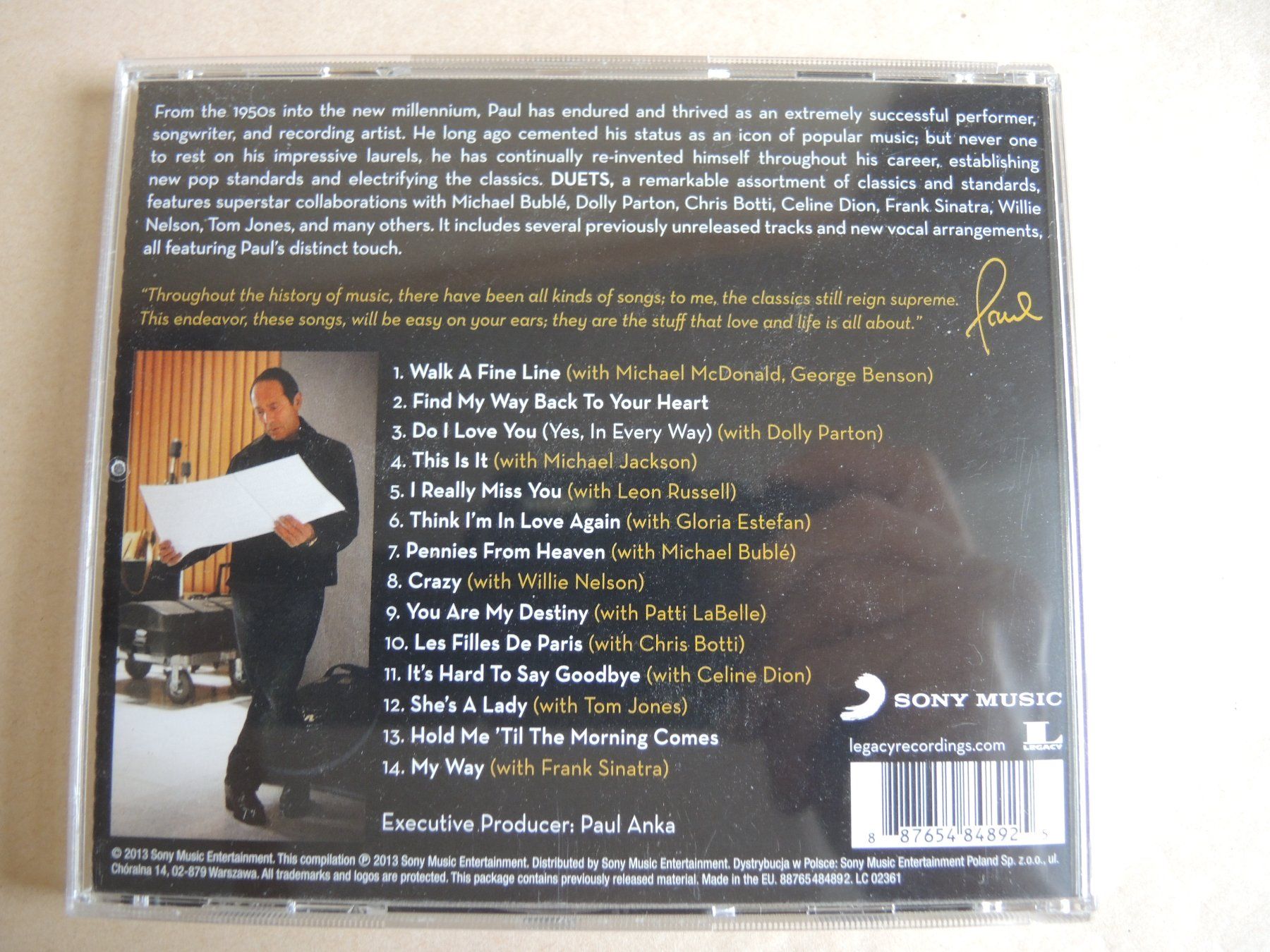 CD: Paul Anka Duets - CD Album – Usato da Rorschach venduto da maeck8 2