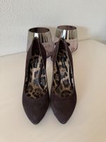 Wildlederpumps Dolce & Gabbana Leoprint innen 37 neuwertig
