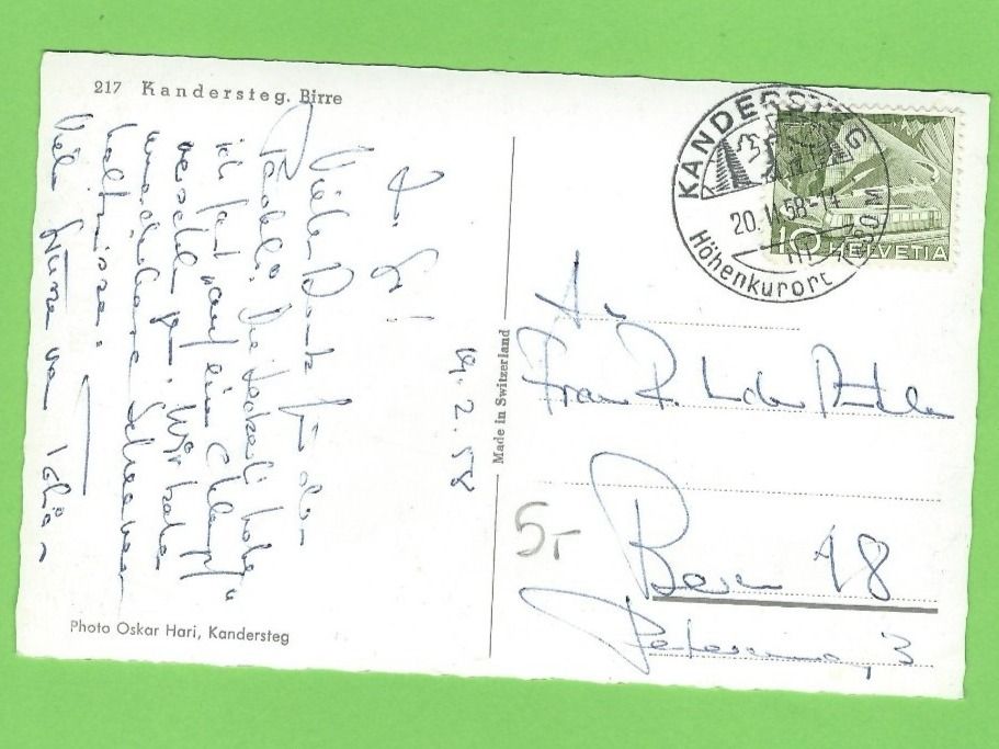Cartoline postali: Kandersteg, Birre – Usato da Zürich venduto da t24_de 1