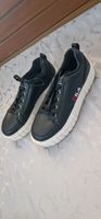 Sneaker Fila Gr. 39 Schwarz Lederoptik Plateau