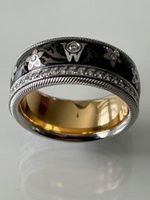 Wellendorff Schwarze Seide mit Diamantring