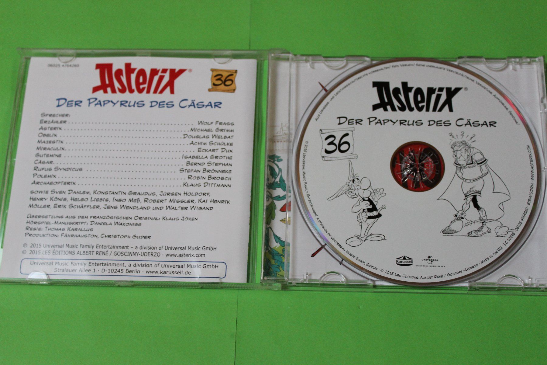 Audiolibri: ASTERIX 36 - DER PAPYRUS DES CÄSAR Hörspiel-CD – Usato da Tübach venduto da JamesStone 3