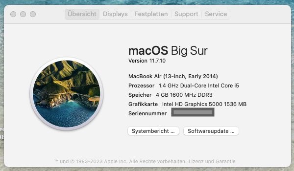 Apple Notebook: MacBook Air 13“ - Early 2014 – Usato da Dübendorf venduto da AndreasZH78 1