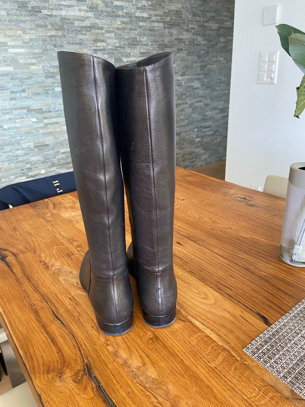 Navyboot Chaussures femmes: NAVYBOOT - Bottes en Cuir Bronze - 39 – D'occasion à Chardonne par teenyweeny 3