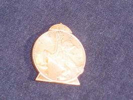 Basler Kupferplakette 1958 mit Nadel