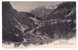1904 Albulabahn, Bergün - Preda grosse Viadukte BaSt Samaden