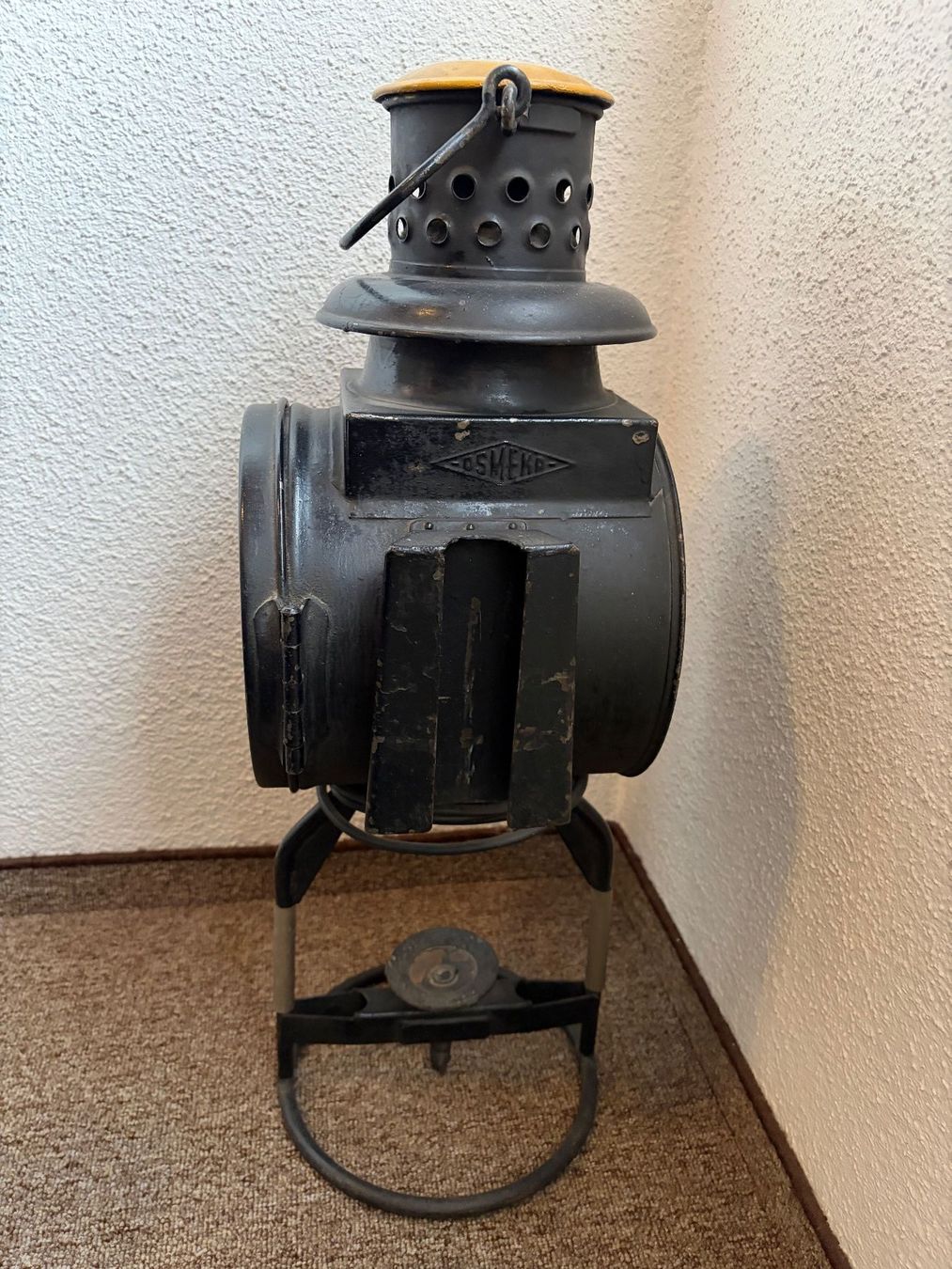 Lampade: Alte OSMEKA Eisenbahnlaterne - Nostalgie pur! – Usato da Uetendorf venduto da Superaebi 1