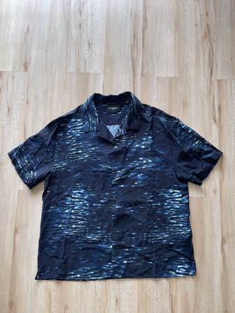 Chemise courte The Kooples Paris motif vagues L Été comme ne