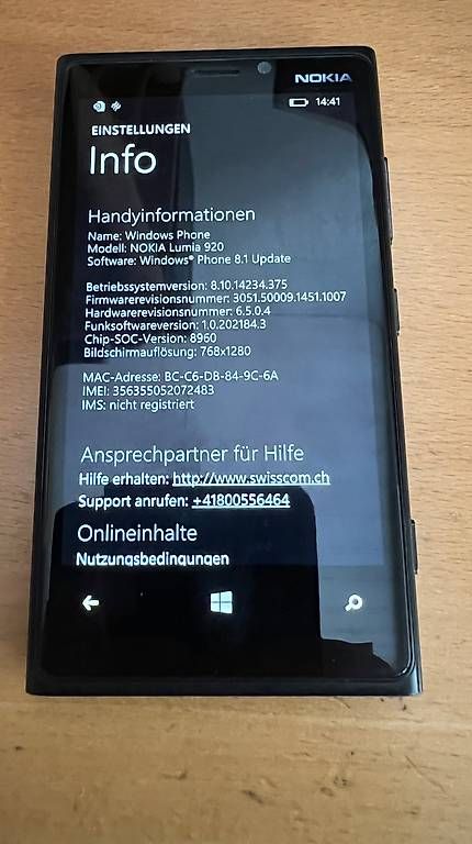 Telefoni cellulari / Smartphones: Nokia Lumia 920 – Usato da Itingen venduto da Haefi 4