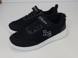 AC AMERICAN COLLEGE Kids Sneaker schwarz Klett Gr. 28