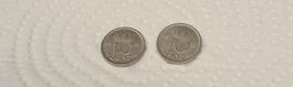 2x 10 Cent Niederlande 1957