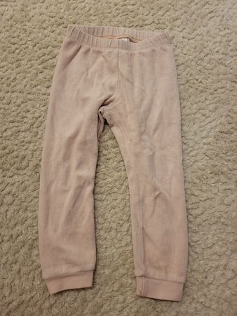 Kinder Pyjamahose Grösse 98 Rosé Flauschig für kalte Tage