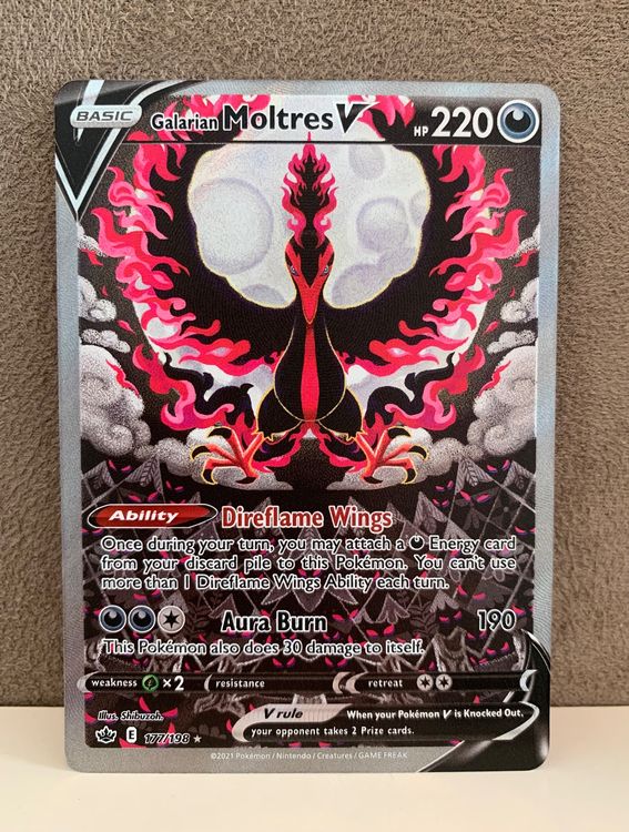 Pokemon Galarian Moltres V Alt Art U Rare ENG 177/198 NM/M | Kaufen auf ...