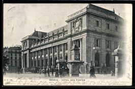 AK Geneve, Hotel des Postes, 1903