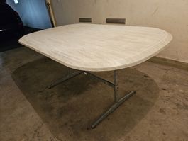Gartentisch oval klappbar mit Stühlen