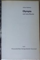 Reiseführer: Olympia und seine Bauten, Alfred Mallwitz, 1972