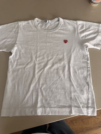 T-shirt Comme des Garçons Play blanc logo cœur taille S