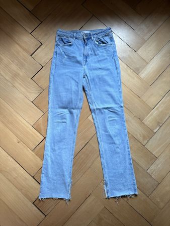 ZARA - High Waist Jeans hellblau 38