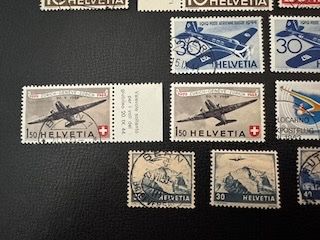 Alle Briefmarken: Flugpost, Auswahl, postfrisch/gestempelt – Gebraucht aus Stallikon von HILDECH1 4