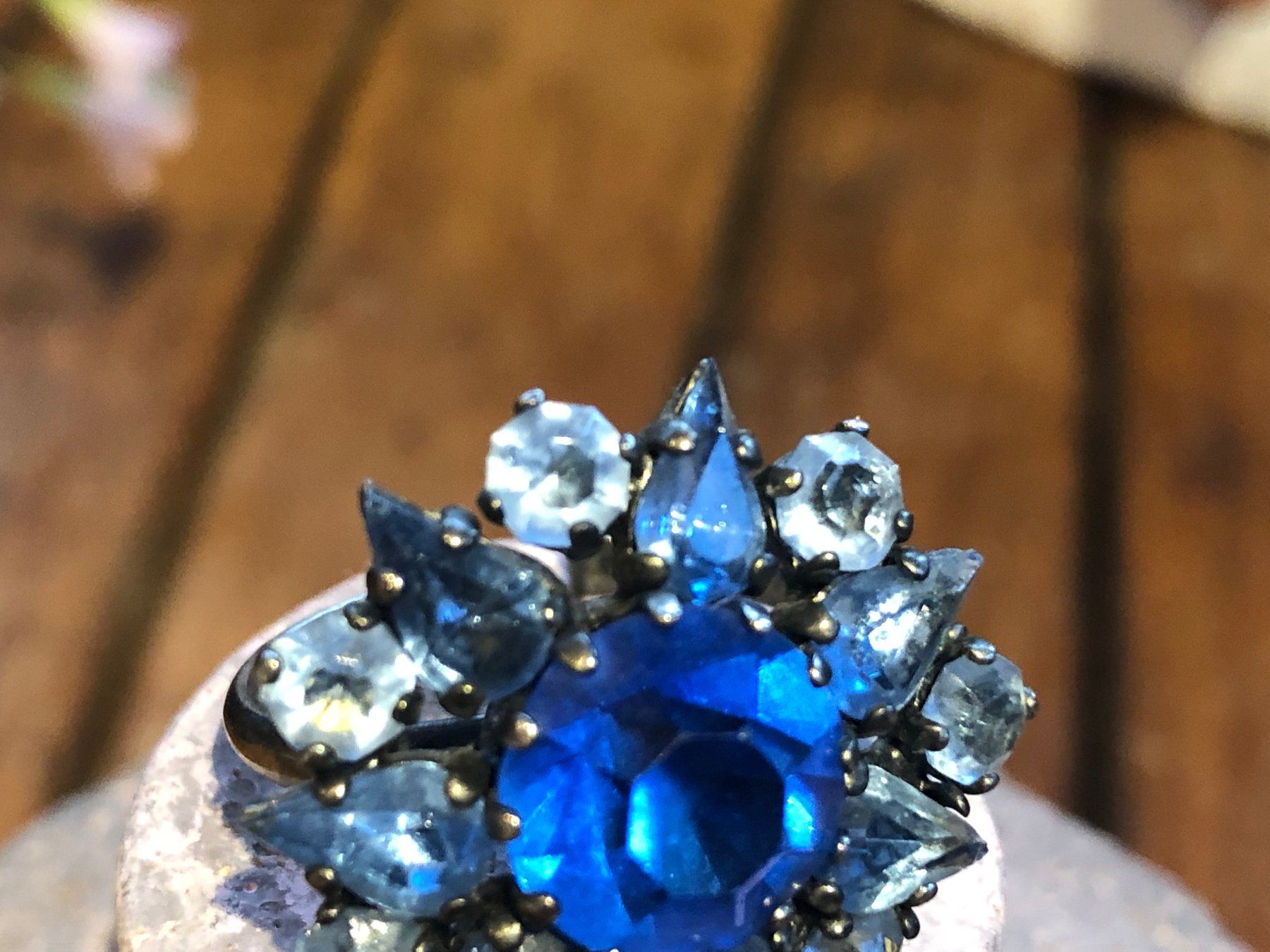 Anelli: Fingerring Ring blau Kitsch glänzend Grösse verstellbar – Nuovo (secondo la descrizione) da Wald ZH venduto da rotschmuddl 3