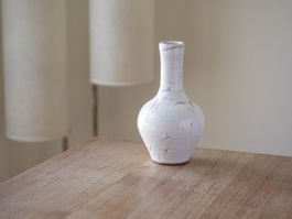 Vase Studiokeramik Mid Century vintage signiert 60s fat lava
