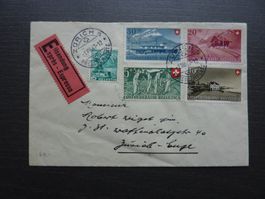 1947 Pro Patria E-Satzbrief,  Fr. 9.-- / SBK 60.--