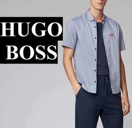 S NEU Hugo Boss Hemd T-Shirt zu Anzug Schuhe Hose Sweatshirt