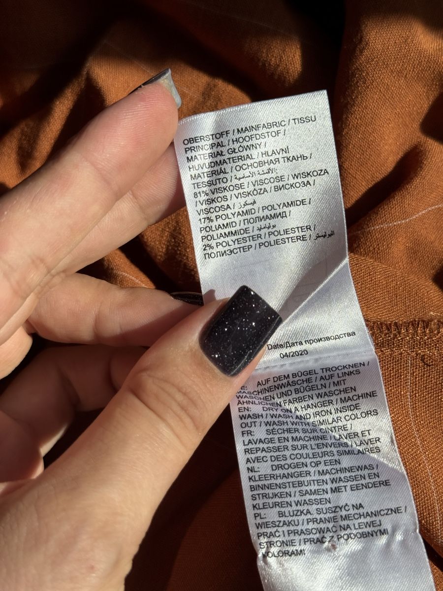 Ulla Popken Camicette: Bluse Ulla Popken kariert orange Grösse 50/52 – Usato da Turbenthal venduto da elizameise 5