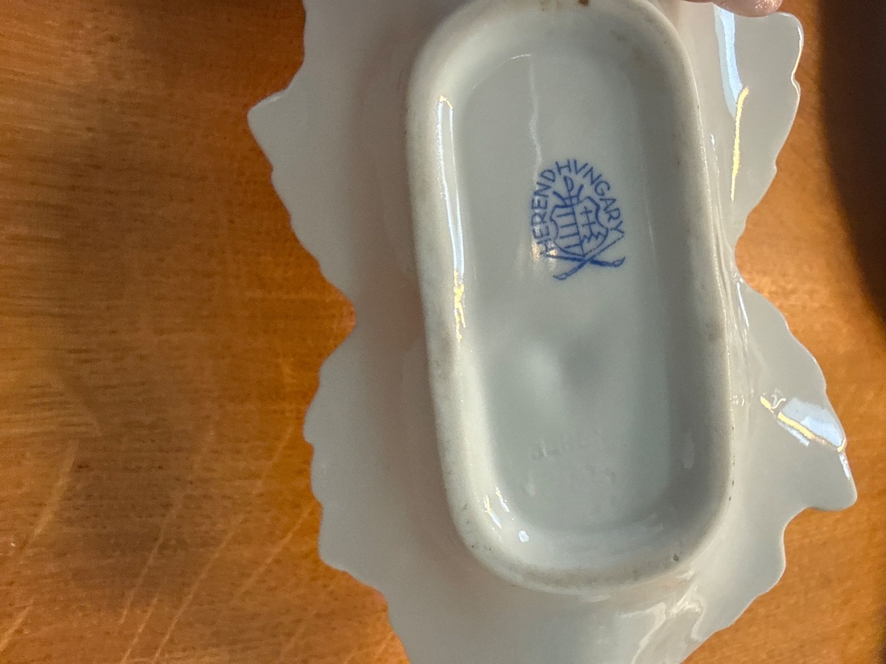 Herend Ciotole: Herend Blattschälchen Apponyi Multicolor handbemalt – Usato da Luzern venduto da stellasue 2