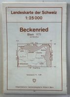 LANDESKARTE 1:25000 BECKENRIED 1958