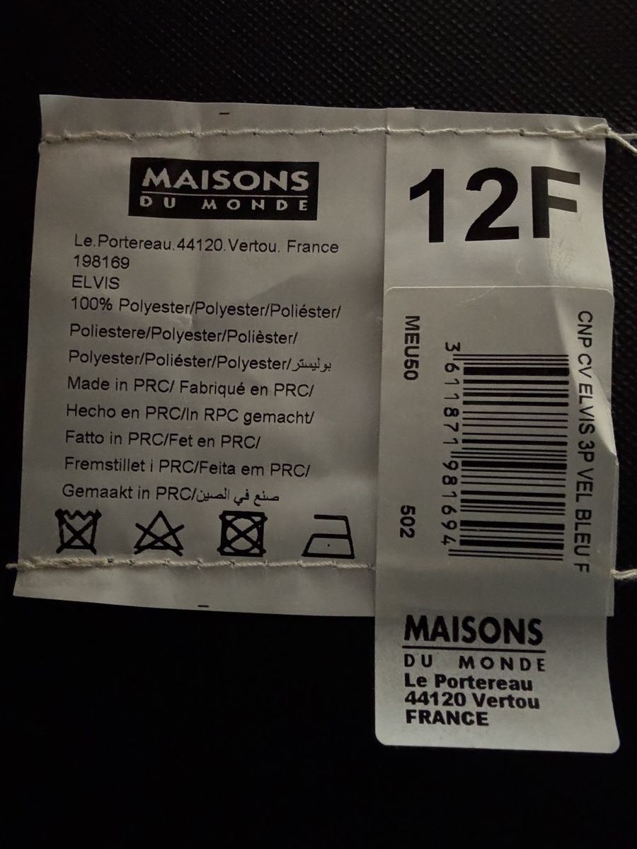 Maisons du monde Sofas: Schlafsofa, 3-Sitzer, dunkelblau – D'occasion à Zürich par GAVO 7
