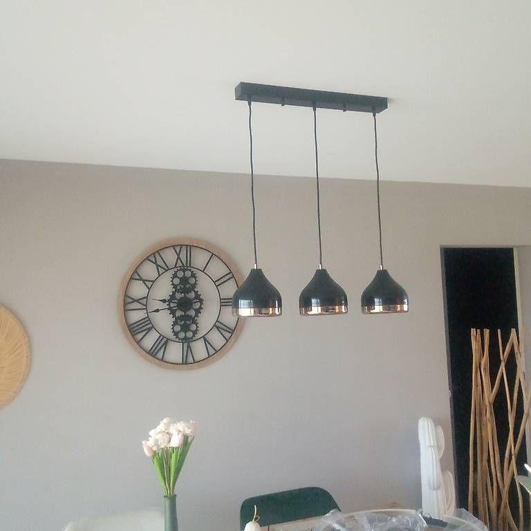 Lampade: Lampe suspension tendance noir et rosé – Usato da Colombier NE venduto da Ladym3 2