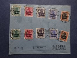 1918 Deutsches Reich Satzbrief sauber gestempelt
