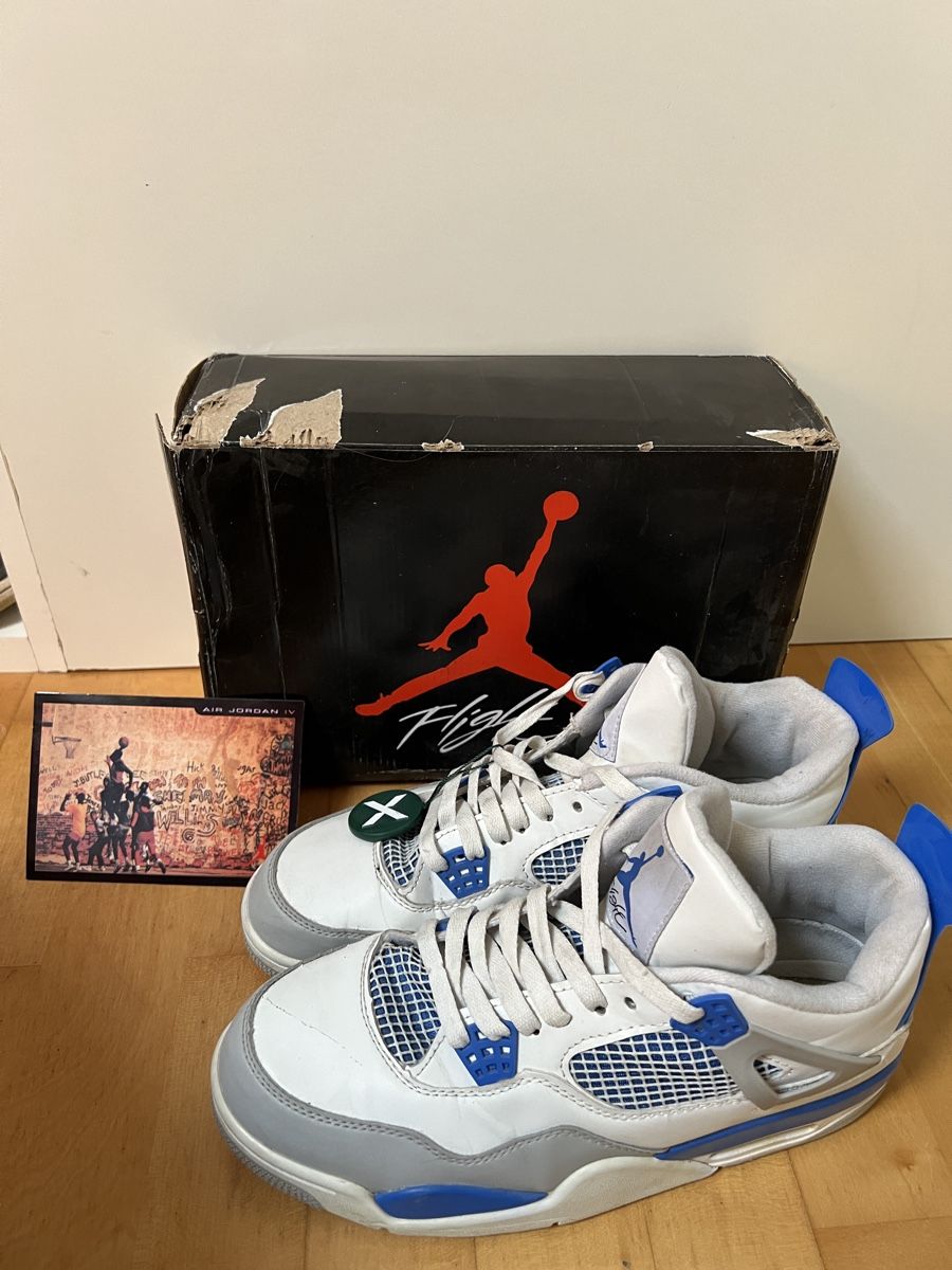 Herrenschuhe: Air Jordan 4 Military Blue  – Gebraucht aus Wittenbach von Solvera-Watches