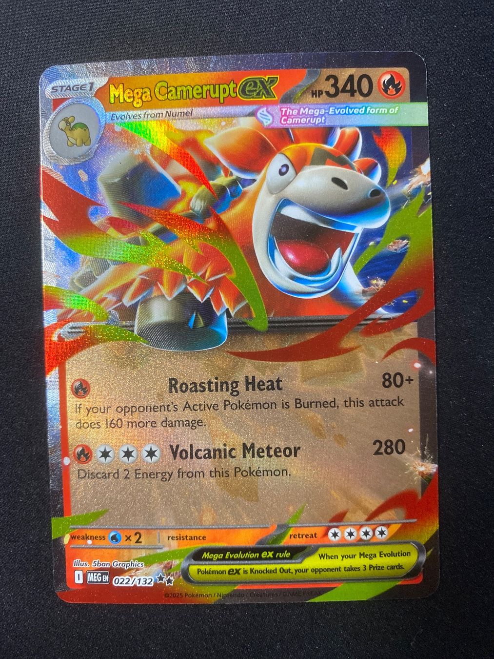 Pokémon Carte collezionabili: Mega Camerupt ex 22 - Double Rare - Mega Evolution - EN – Nuovo (secondo la descrizione) da Hausen AG venduto da Shrade