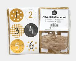 Adventskalender Set gold Neu