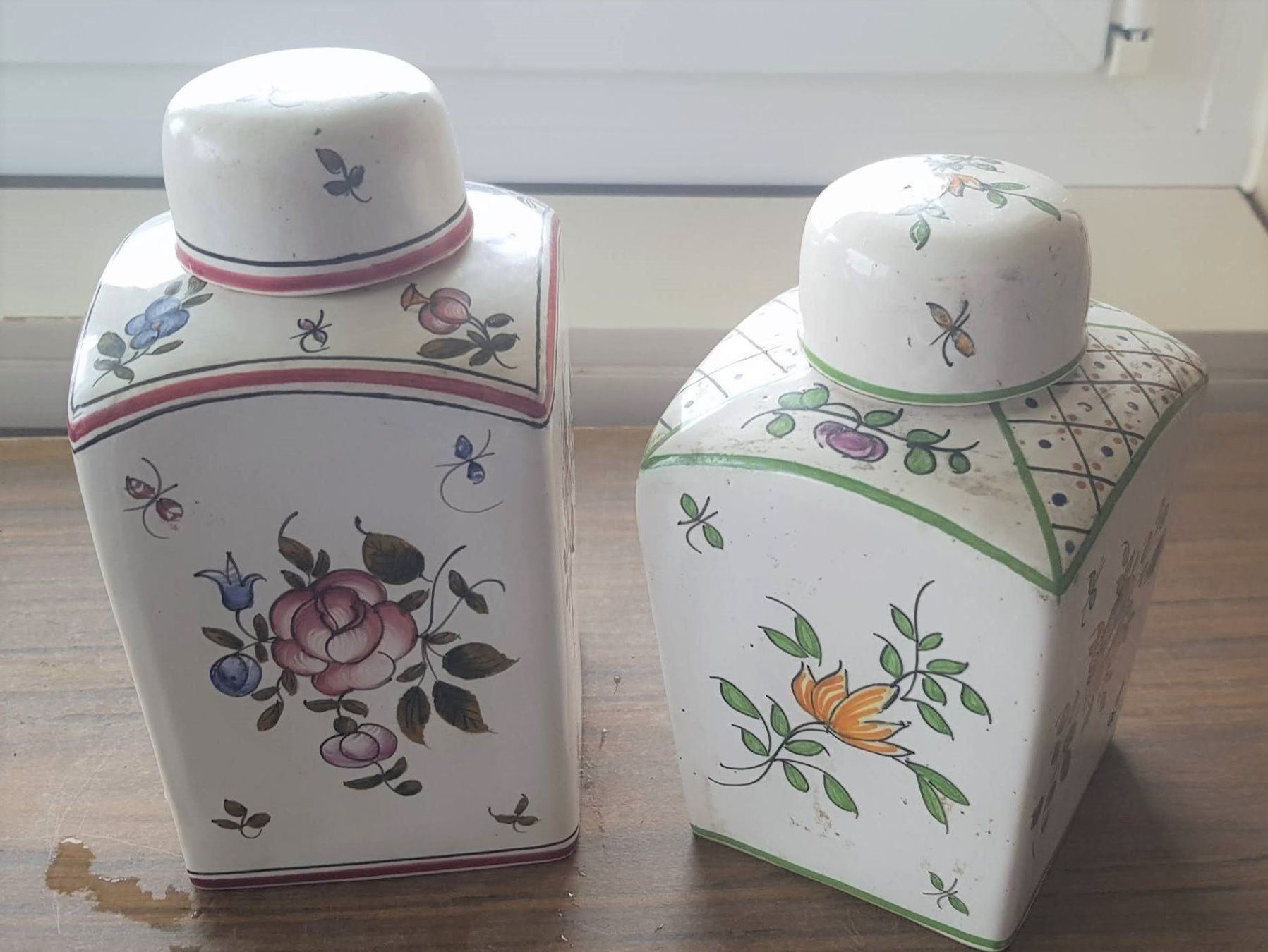 Teiere: Teedose Keramik antik 19. Jh. - Paar – Usato da Mörschwil venduto da antiksalon 5