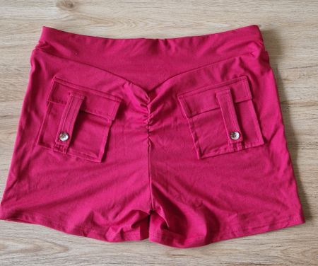 19) pinke Cargo-Sportshorts, Grösse XL