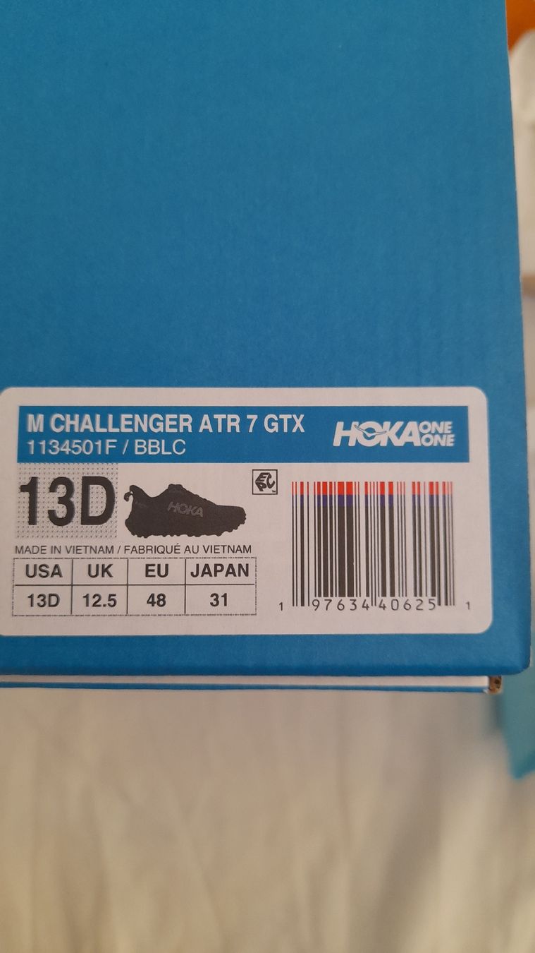 Hoka Challenger ATR 7 GTX, Pointure 48, Neuves, Noires (Neu und ...