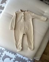 Beige baby one piece pyjama 