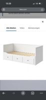 Ikea HEMNES Tagesbettgestell/3 Schubladen, weiß