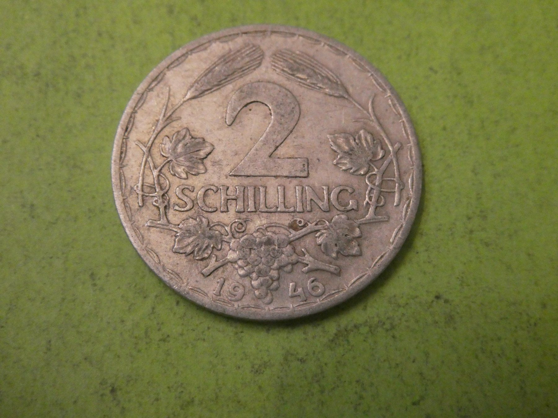 Alle Münzen: Oesterreich 1946, 2 Schilling – Gebraucht aus Hinterforst von Rohusri