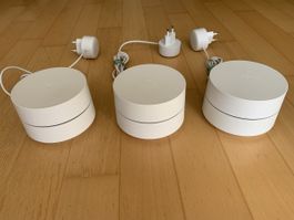 3× Google Wifi Mesh WLAN Access Points (AC-1304)